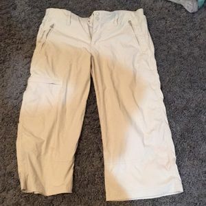 Merrell tan hiking capris size 8